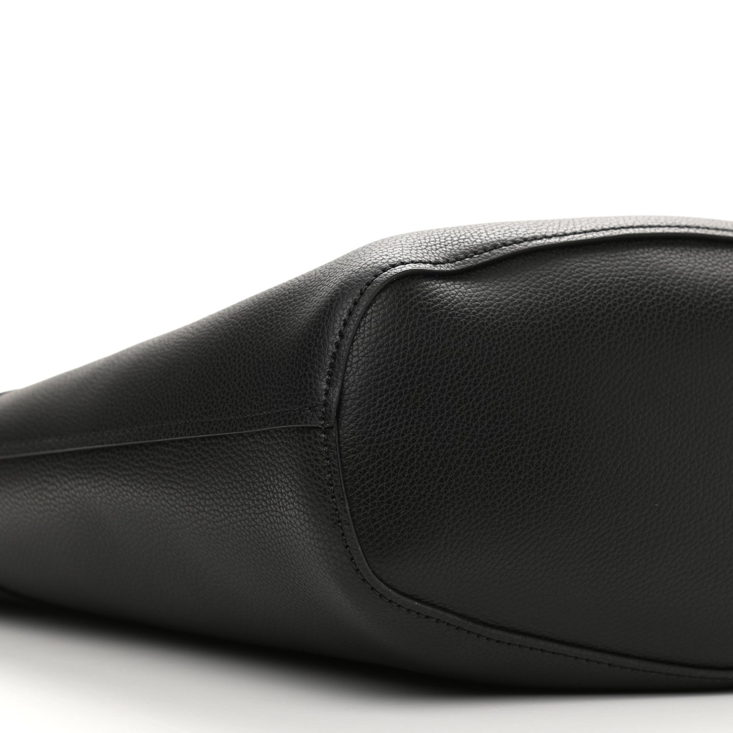 Smooth Grained Calfskin Medium Aby Tote Black