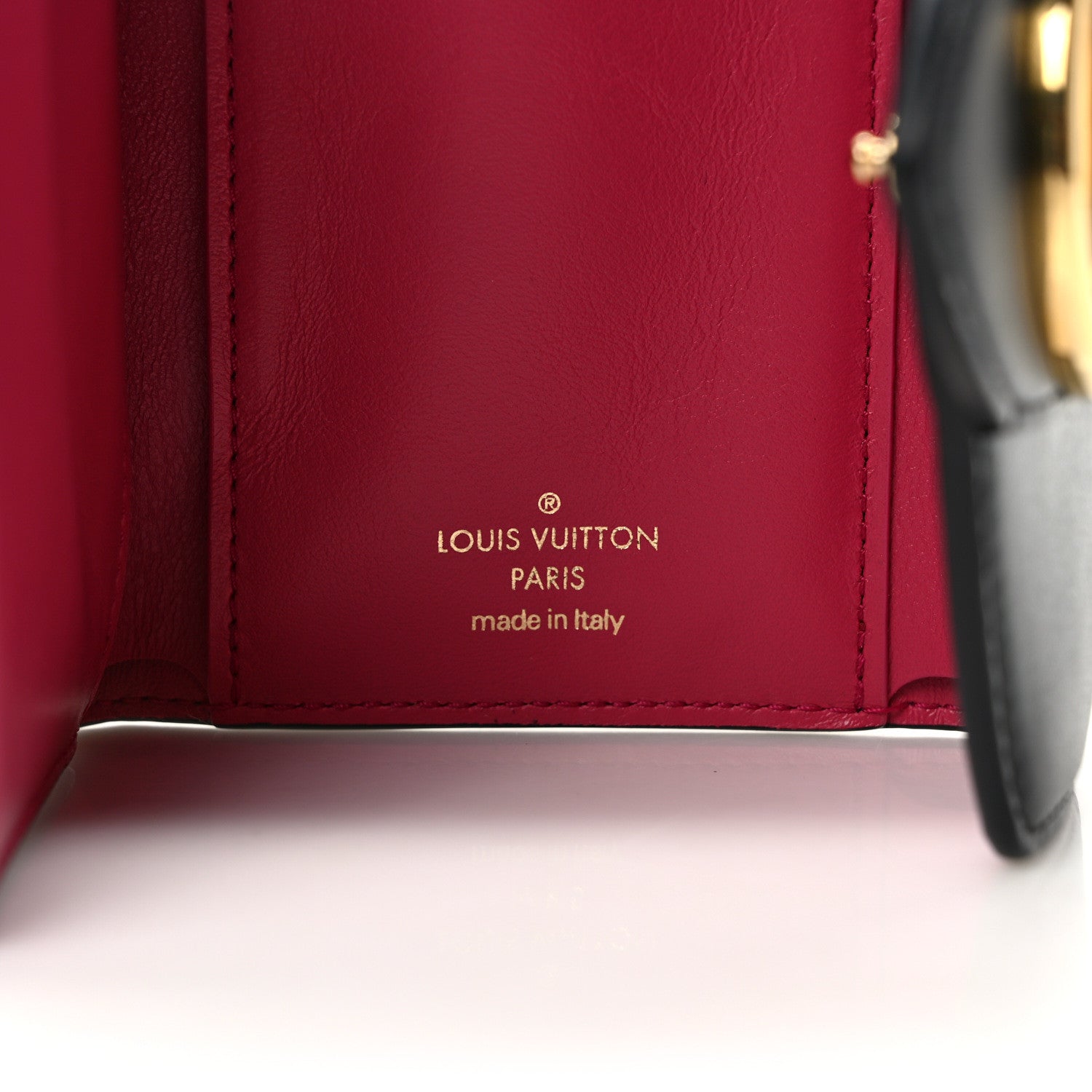 Louis Vuitton Smooth Calfskin LV Pont 9 Compact Wallet Black 6 of 7