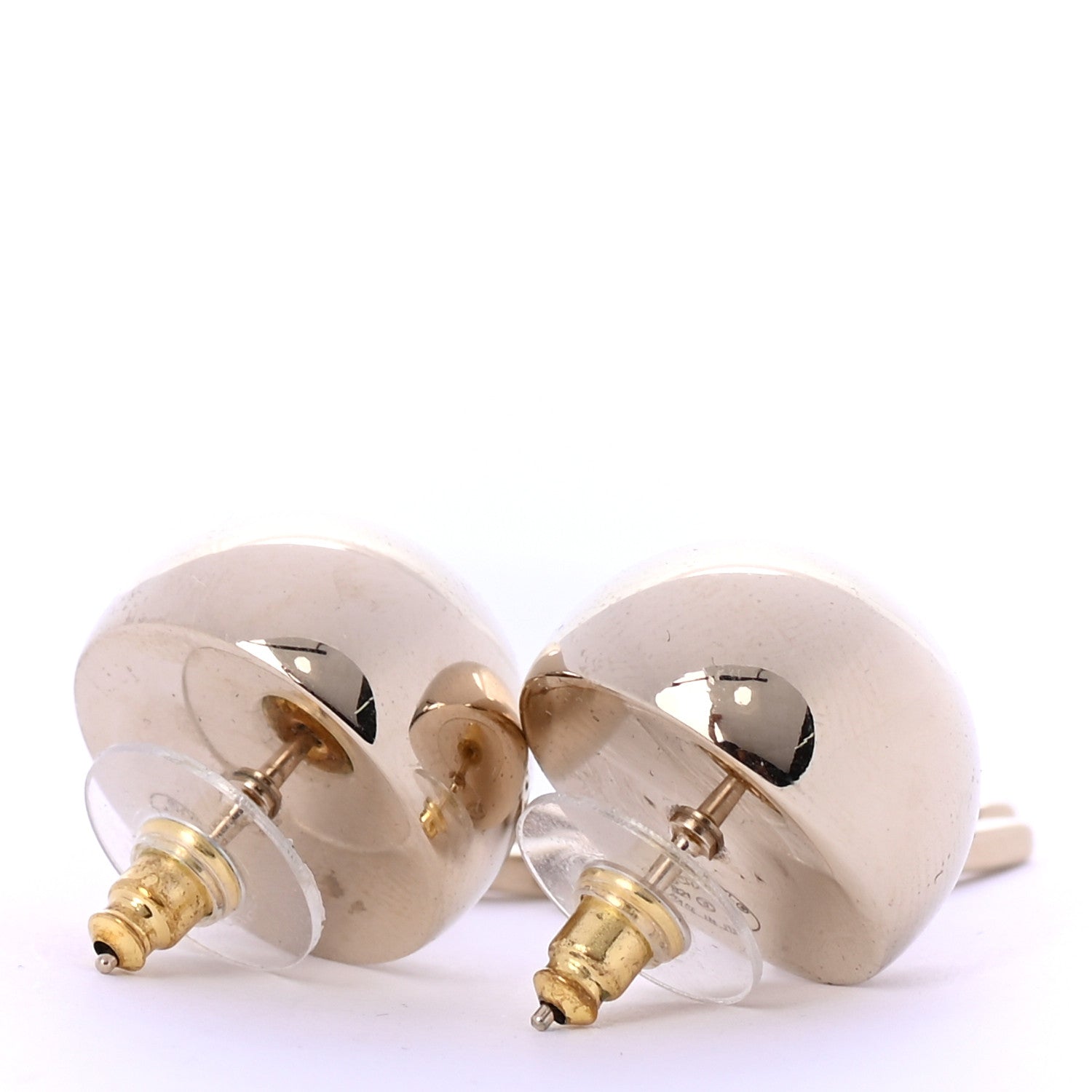 Chanel Metal CC Drop Earrings Gold 3 of 4