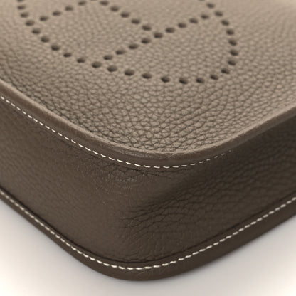 Hermes Taurillon Clemence Amazone Evelyne TPM Etoupe Bleu Indigo 10 of 10
