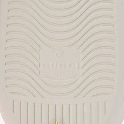 Gucci Calfskin Interlocking G Perforated Mens Ace Sneakers 8 White Grey Sky 7 of 10