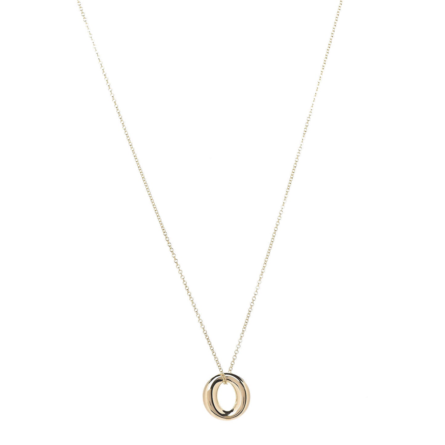 18K Yellow Gold Elsa Peretti Small Sevillana Pendant Necklace