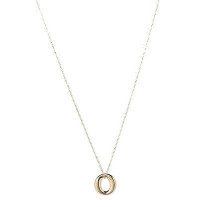 Tiffany 18K Yellow Gold Elsa Peretti Small Sevillana Pendant Necklace 1 of 9