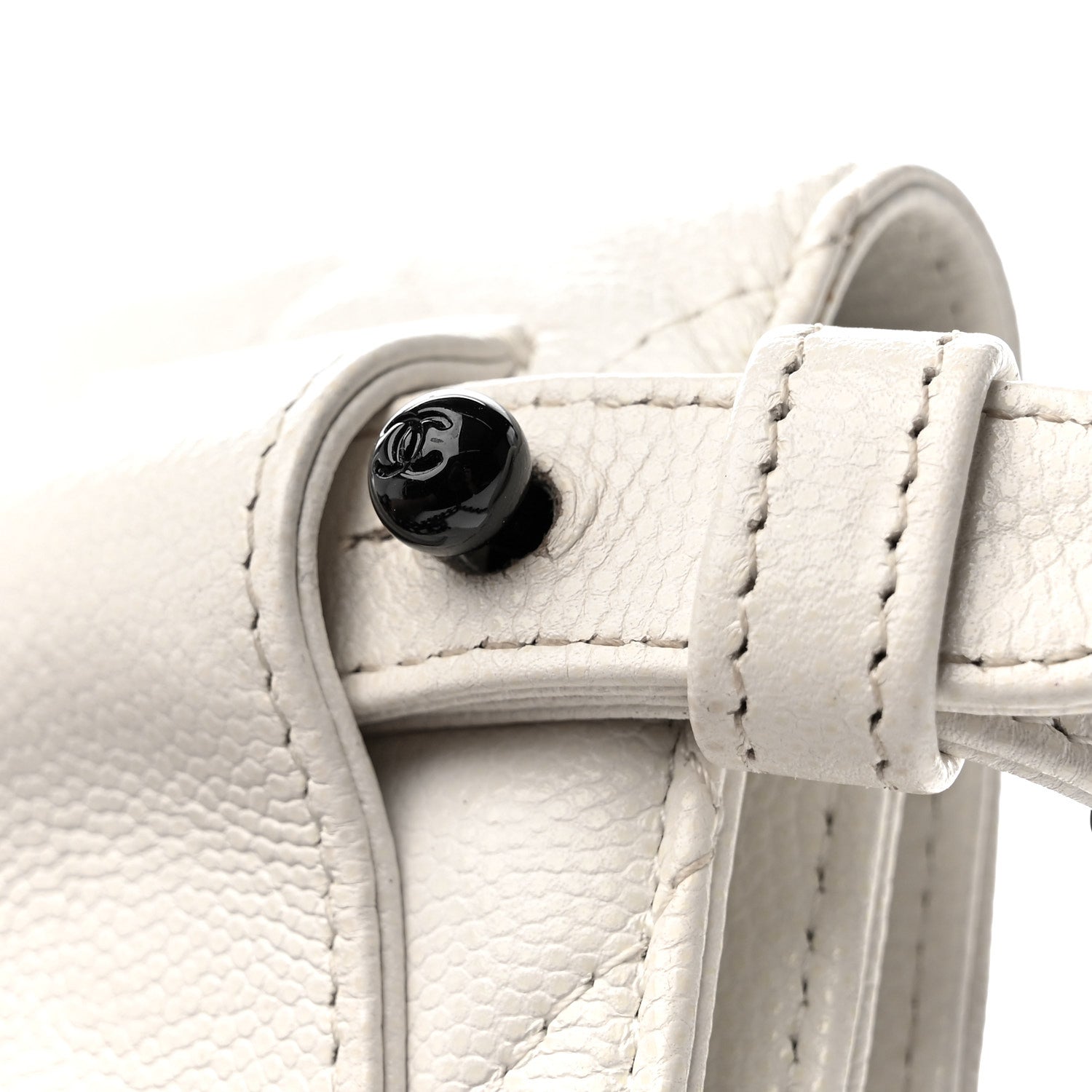 Chanel Caviar Quilted My Everything Belt Flap Card Holder White 12 of 12