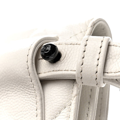 Chanel Caviar Quilted My Everything Belt Flap Card Holder White 12 of 12