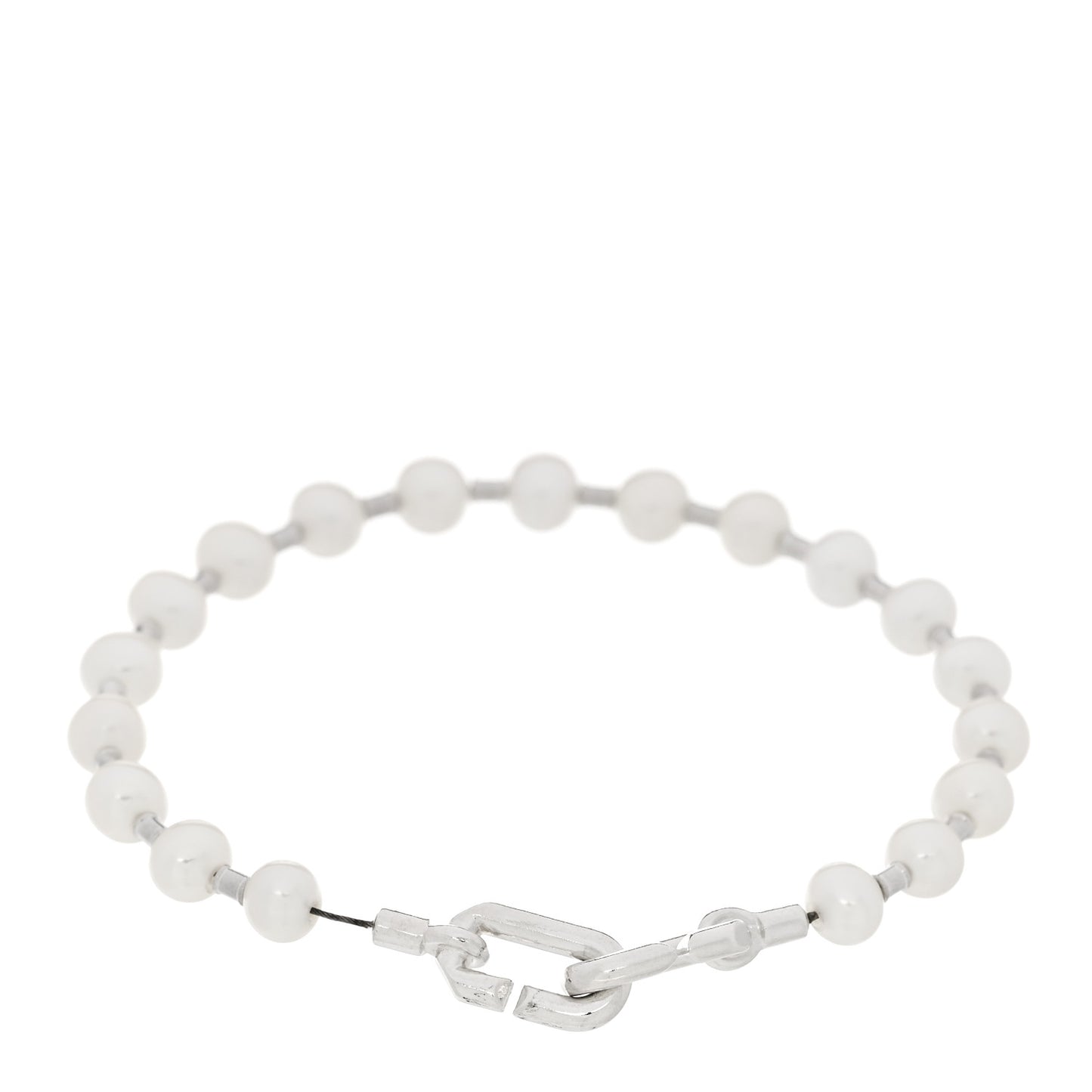 Sterling Silver Pearl 5-6mm HardWear Bracelet