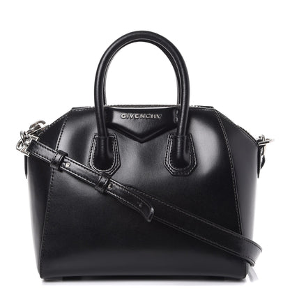 Givenchy Shiny Lord Calfskin Mini Antigona Black 1 of 11
