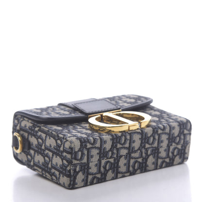 Christian Dior Oblique 30 Montaigne Box Bag Blue 4 of 10