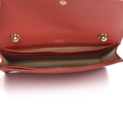 Chloe Calfskin Aurore Wallet on Chain Red 5 of 11