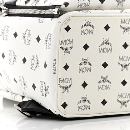 MCM Visetos Studded Medium Dual Stark Backpack White 11 of 15