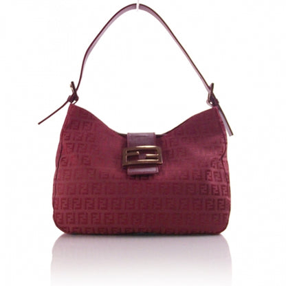 Fendi Zucchino BAGUETTE Burgundy 1 of 11