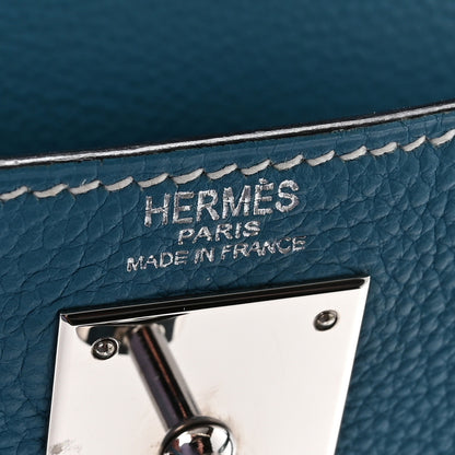 Hermes Togo Kelly Retourne 28 Blue Jean 6 of 9