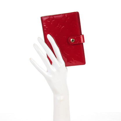 Louis Vuitton Vernis Small Ring Agenda Cover Pomme D'Amour 2 of 7