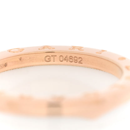 Bulgari 18K Rose Gold White Ceramic B.Zero1 Four-Band Ring 54 6.75 6 of 6
