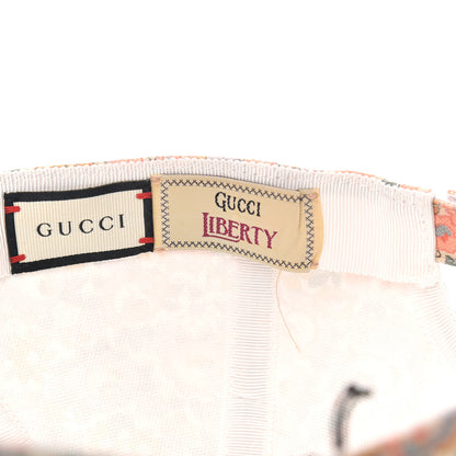 Gucci X LIBERTY OF LONDON Canvas Infinity Abbey Baseball Hat Perfect Pink Ivory 4 of 6