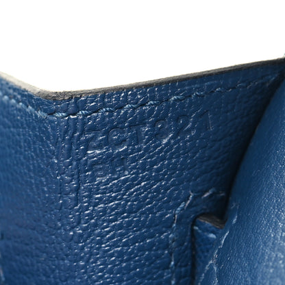 Hermes Madame Calfskin Birkin Sellier 25 Deep Blue 7 of 14