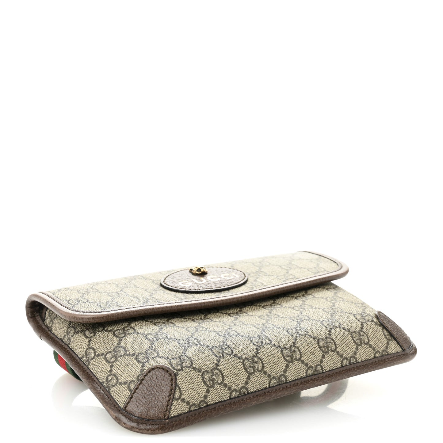 GG Supreme Monogram Neo Vintage Web Belt Bag Brown