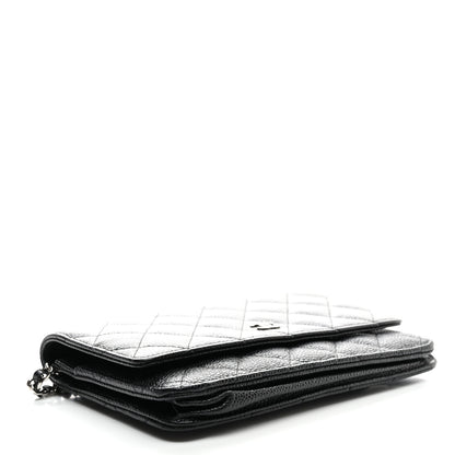 Chanel Caviar Quilted Wallet On Chain WOC Black 3 of 10