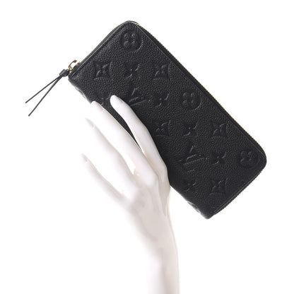 Louis Vuitton Empreinte Clemence Wallet Black 2 of 8