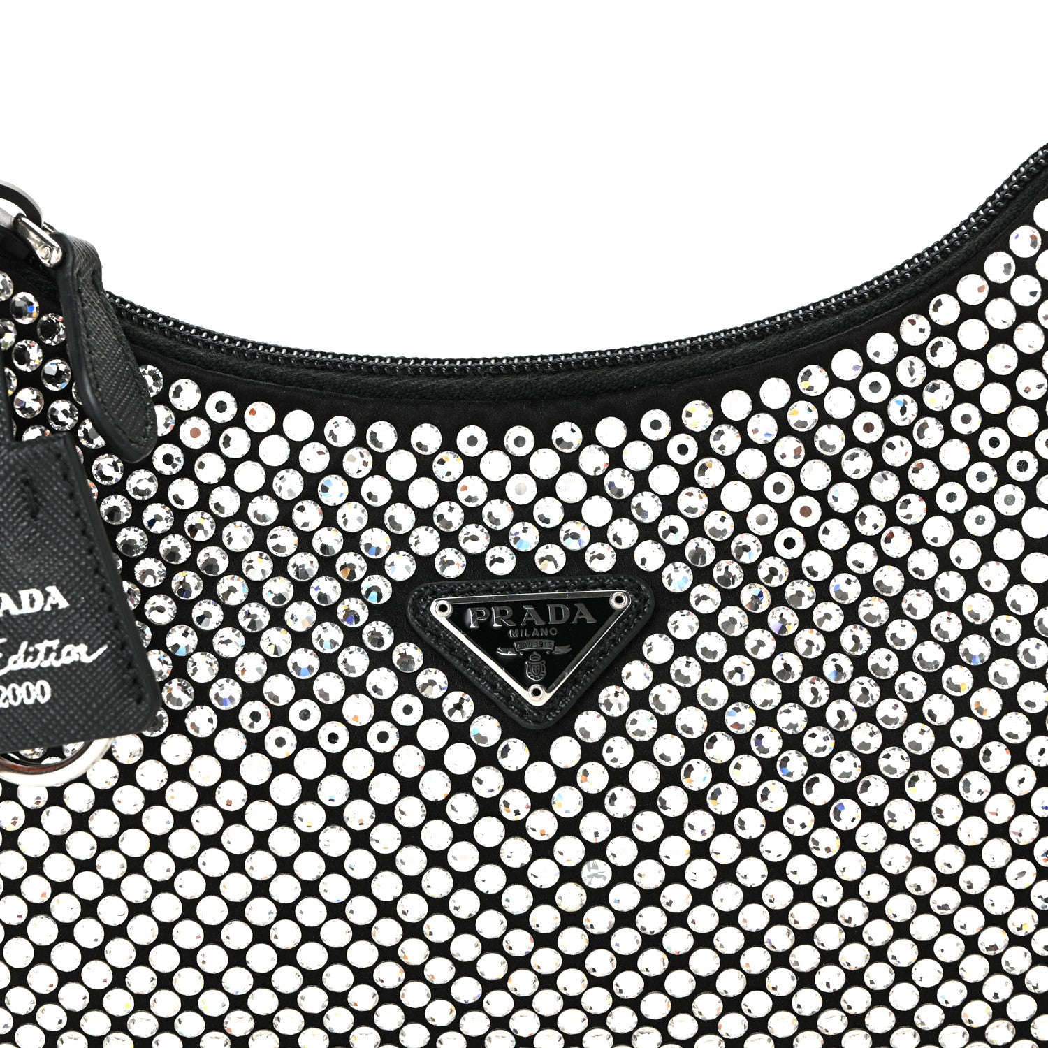 Prada Satin Crystal Mini Re-Edition 2000 Bag Cristal 8 of 12