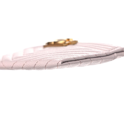 Chanel Caviar Quilted Chevron Boy Card Holder Light Purple 11 of 12