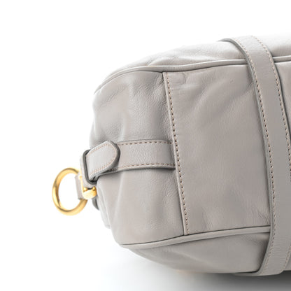 Prada Soft Calfskin Shopping Satchel Argilla 7 of 8