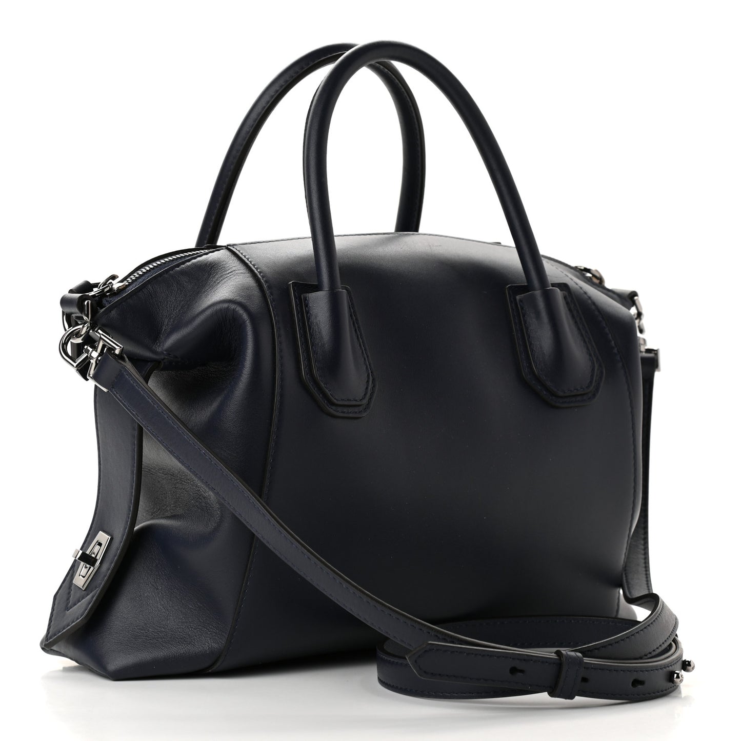 Smooth Calfskin Small Soft Antigona Navy