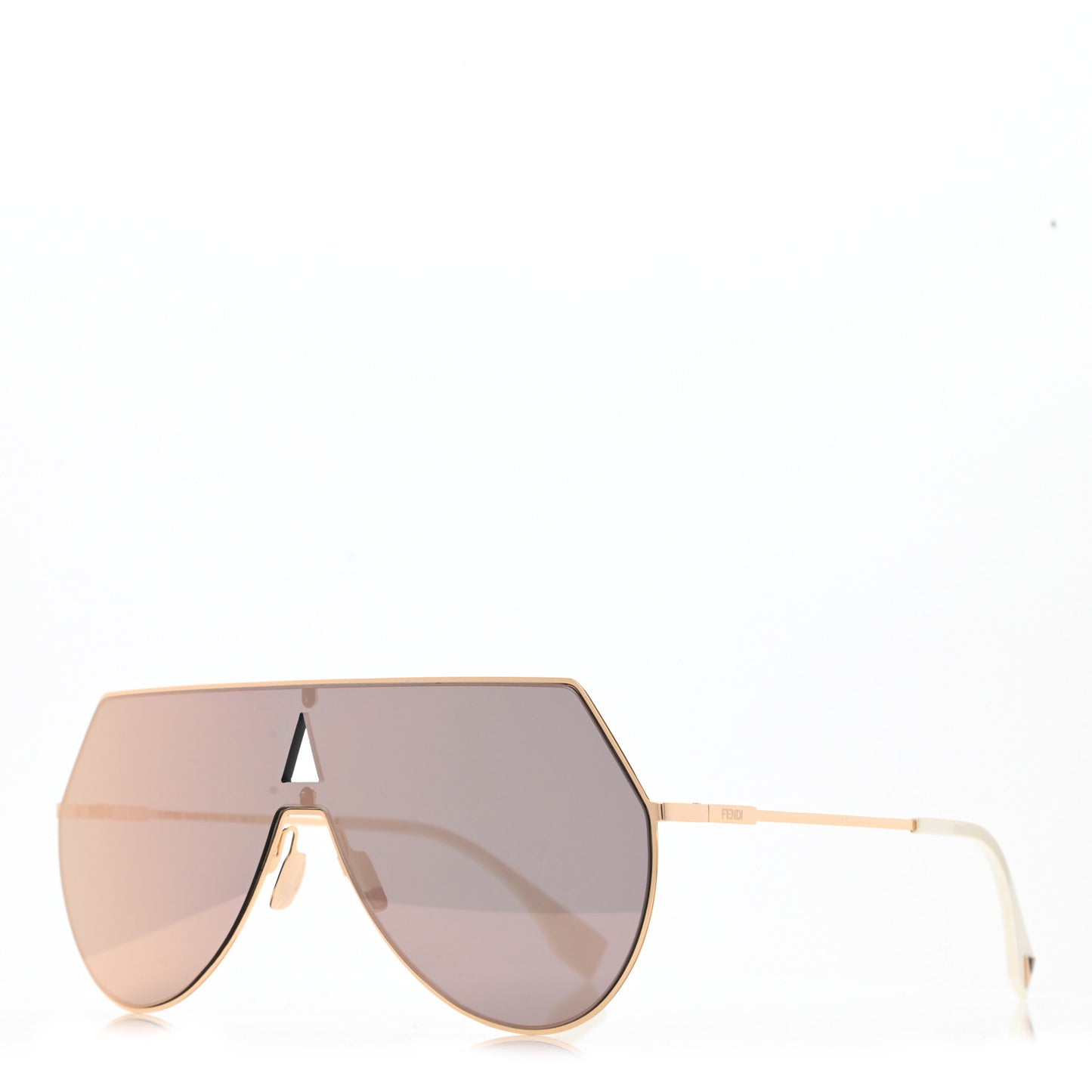 Metal Mirrored Eyeline Sunglasses FF 0193/S Matte Rose Gold