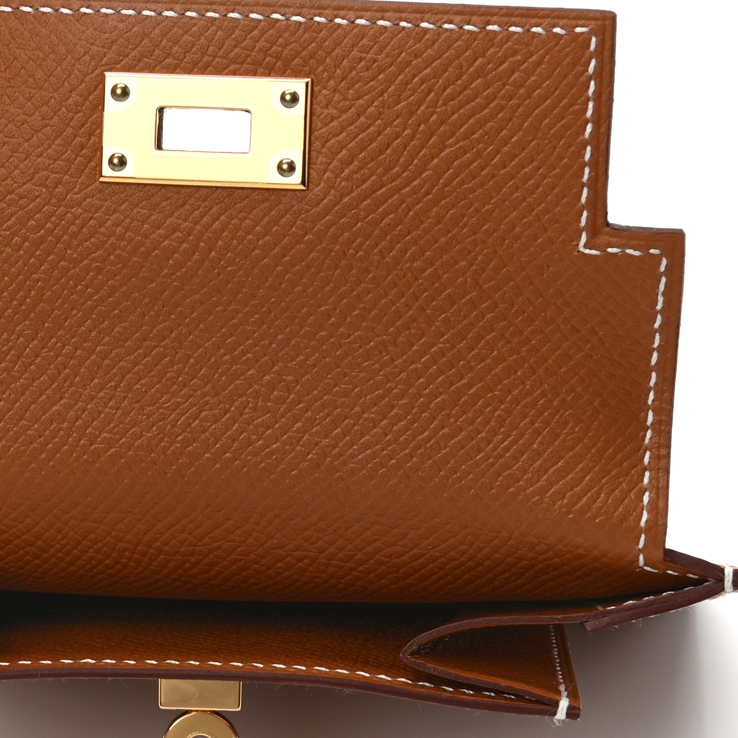 Epsom Kelly Pocket Compact Wallet Gold