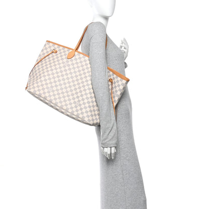 Louis Vuitton Damier Azur Neo Neverfull GM Rose Ballerine 2 of 11