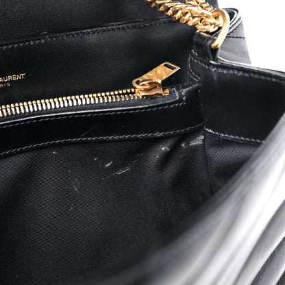 Saint Laurent Calfskin Y Quilted Monogram Medium Loulou Chain Satchel Black 13 of 18