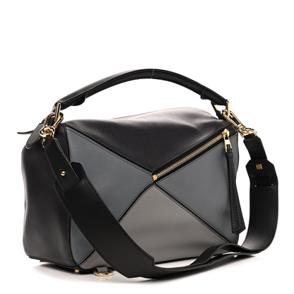 Loewe Calfskin Medium Puzzle Bag Grey Multito 2 of 4