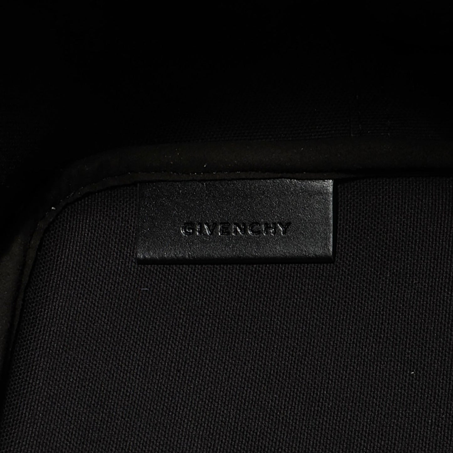 Coated Canvas Striped Large Antigona Tote Black White