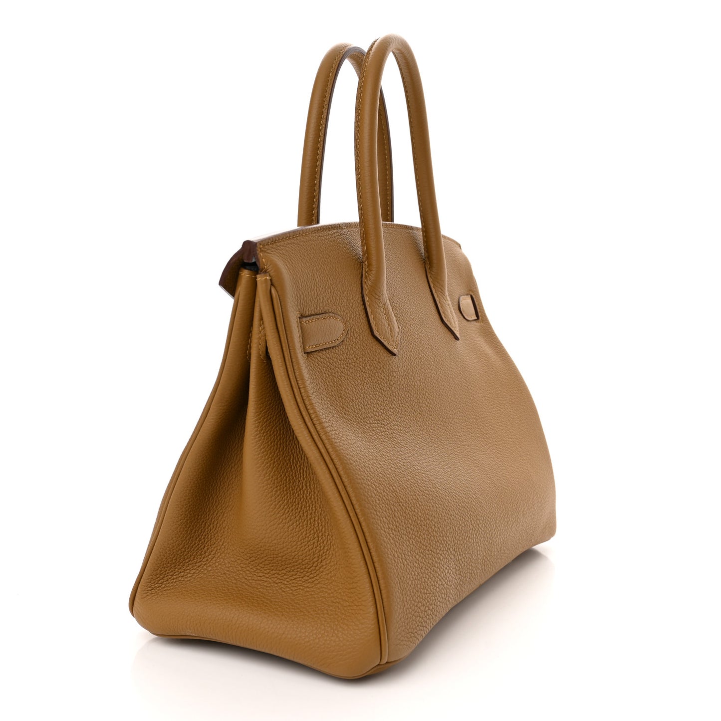 Togo Verso Birkin 30 Bronze Dore Bleu Brume