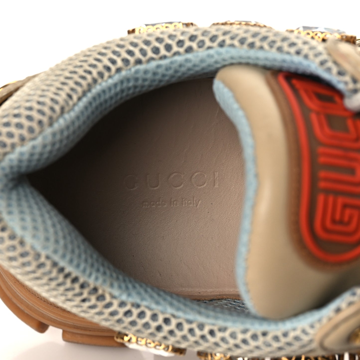X SEGA Mesh Canvas Calfskin Removable Crystals Flashtrek Sneakers 39 Mystic White Oatmeal Sand Storm