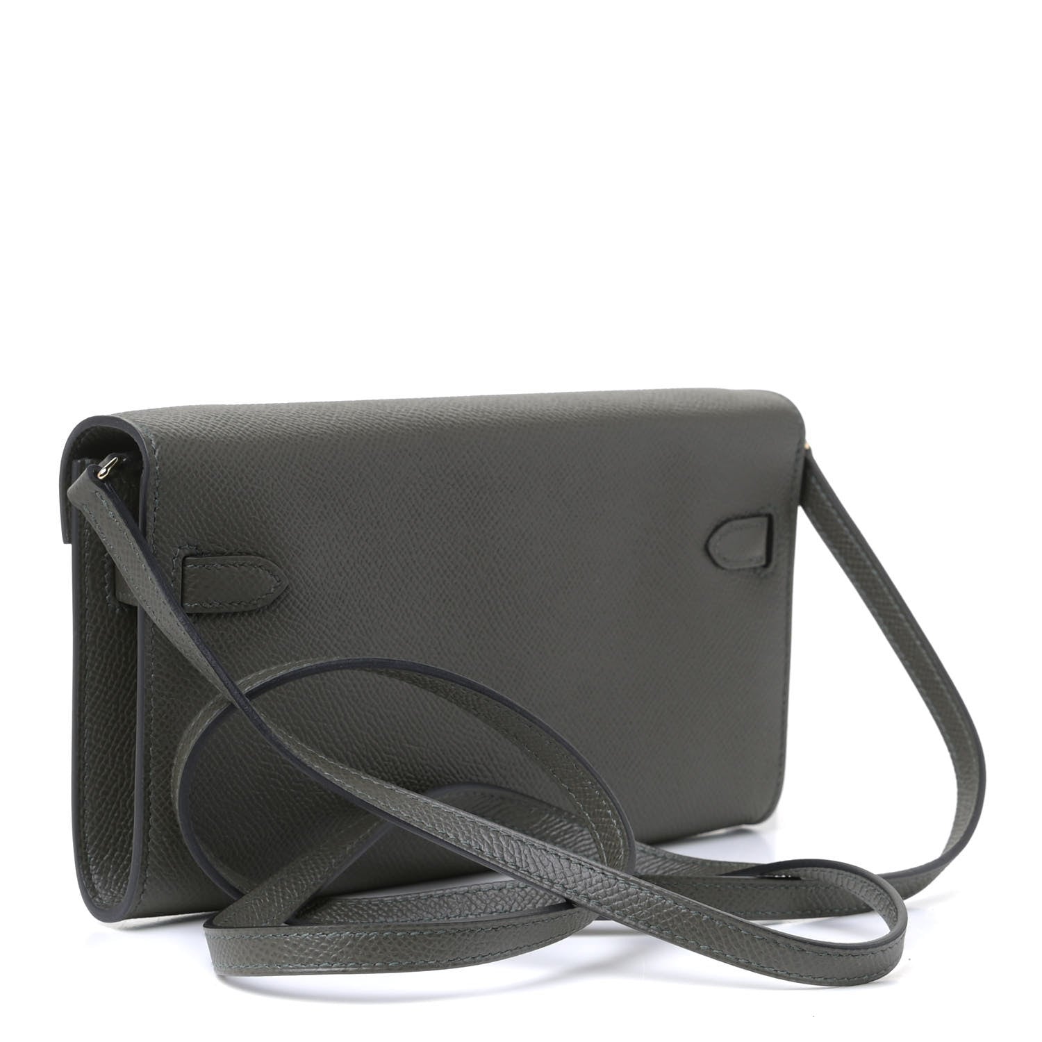 Hermes Epsom Kelly Wallet To Go Vert De Gris 2 of 4