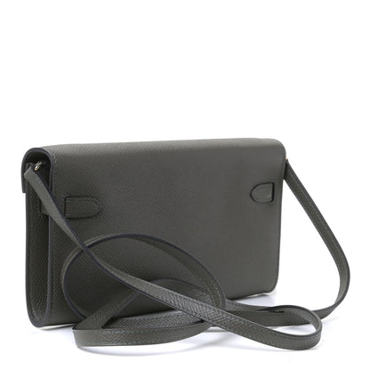 Hermes Epsom Kelly Wallet To Go Vert De Gris 2 of 4