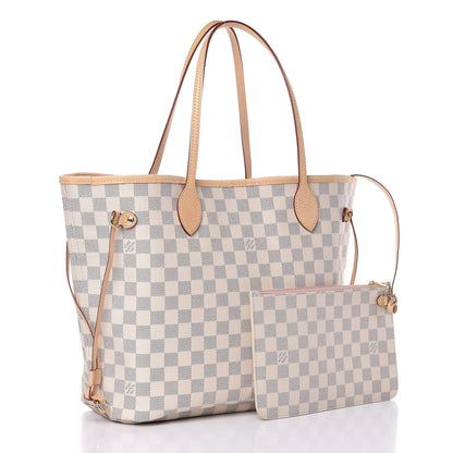 Louis Vuitton Damier Azur Neo Neverfull MM Rose Ballerine 4 of 9