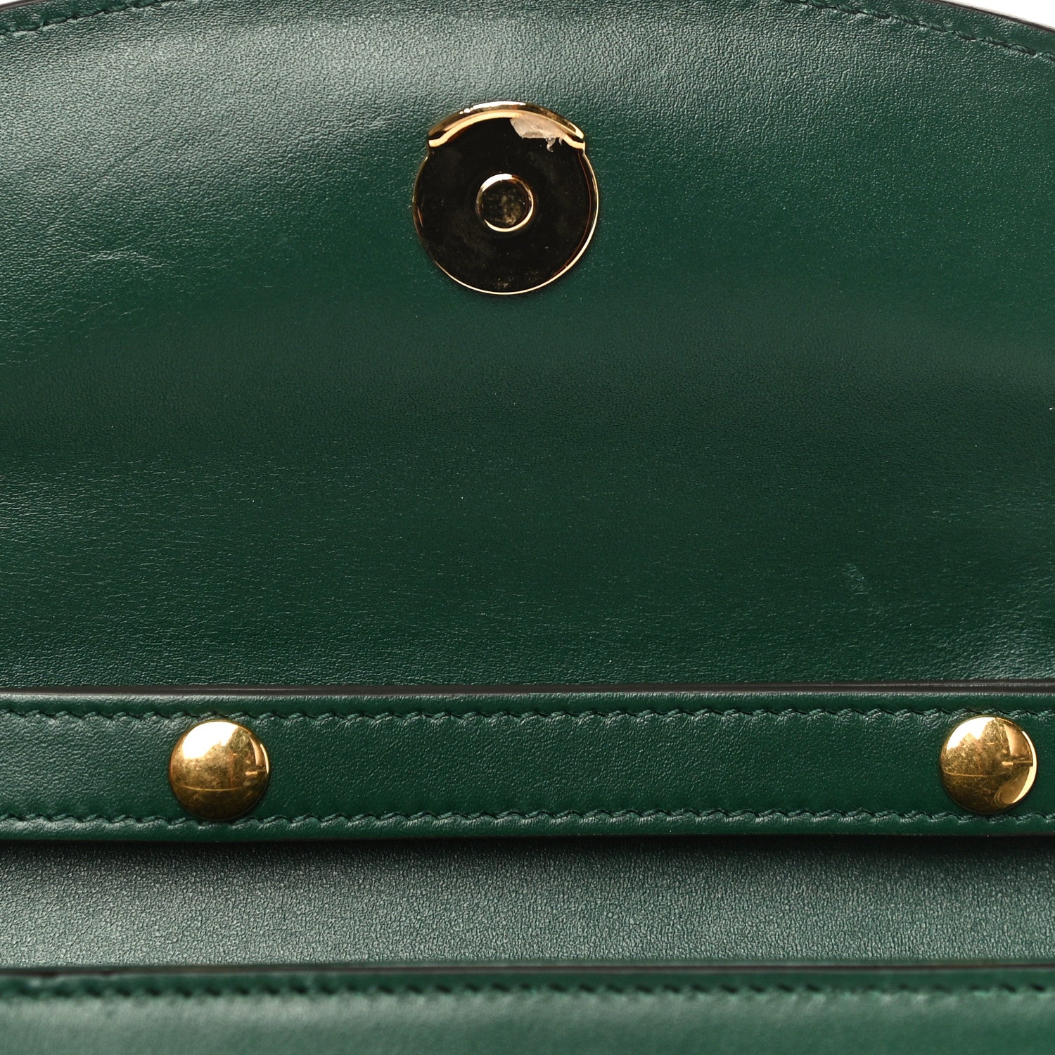 Gucci Smooth Calfskin Mini Zumi Shoulder Bag Vintage Green 14 of 16