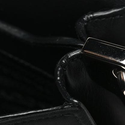 Prada Tessuto Vitello Medium Margit Shoulder Bag Black 10 of 11