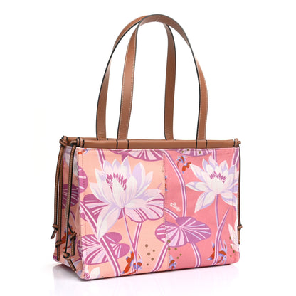 Loewe Canvas Calfskin Waterlily Print Paulas Ibiza Small Cushion Tote 2 of 12