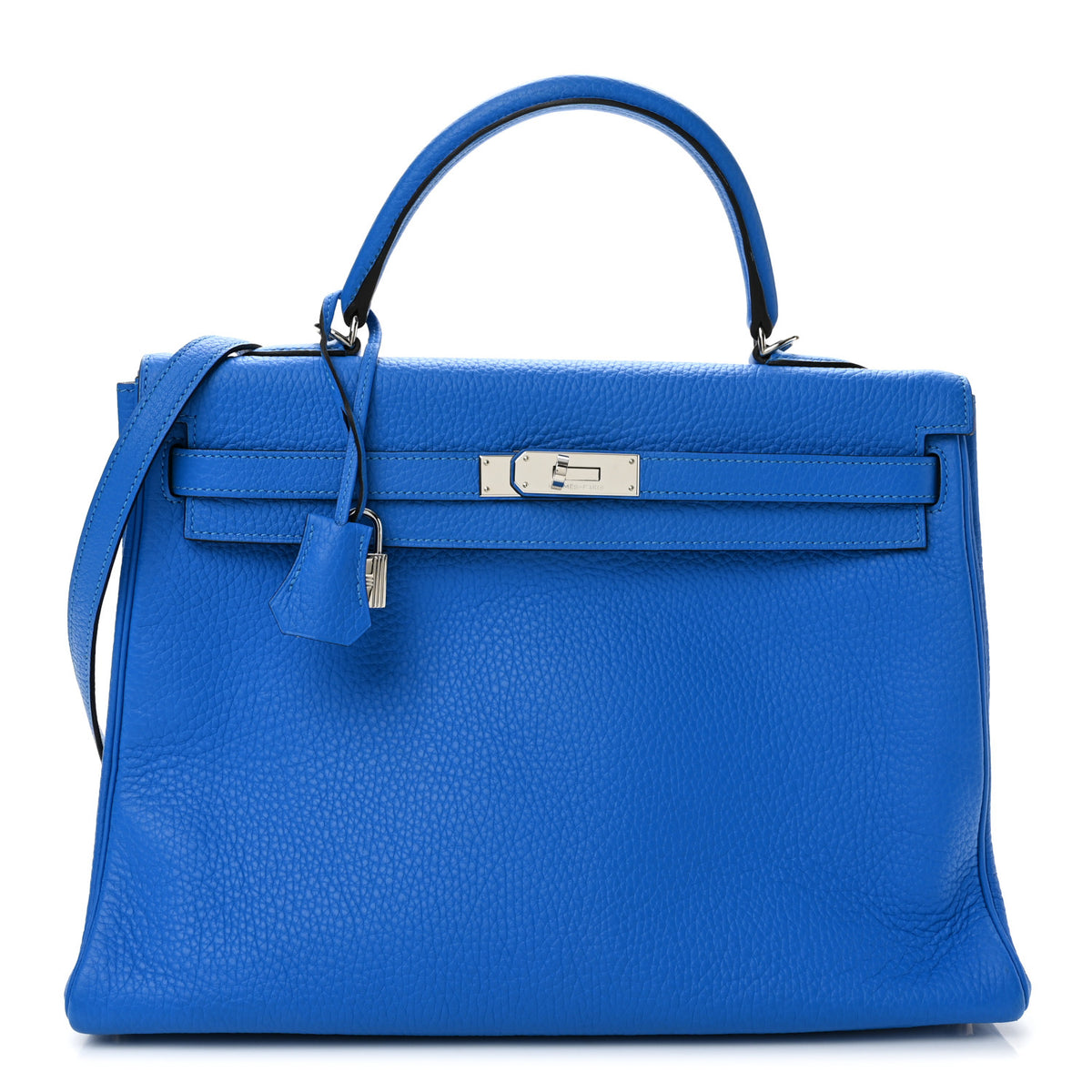 Hermes Taurillon Clemence Kelly Retourne 35 Bleu Hydra 1 of 13