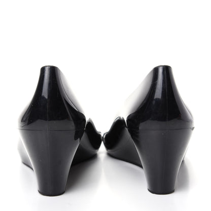 Gucci Rubber Jelly Marola Wedges 39 Black 7 of 10