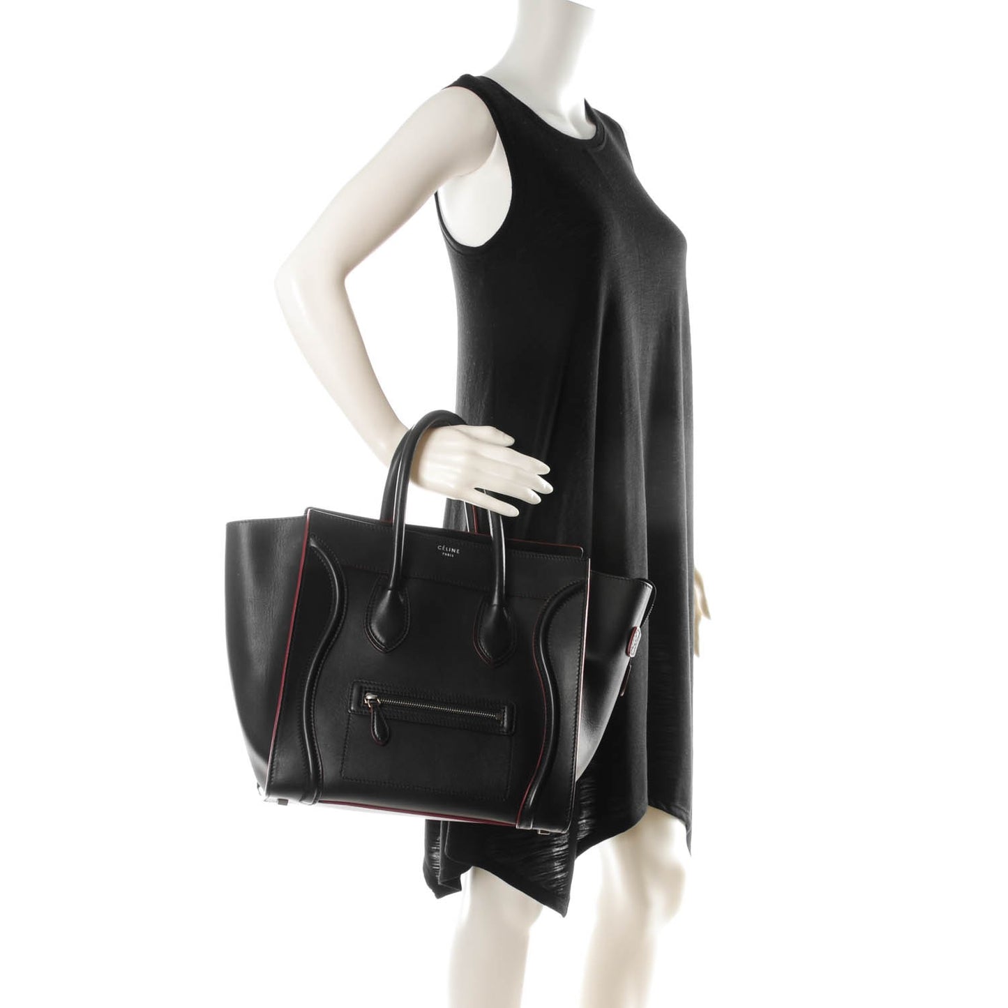 Smooth Calfskin Mini Luggage Black