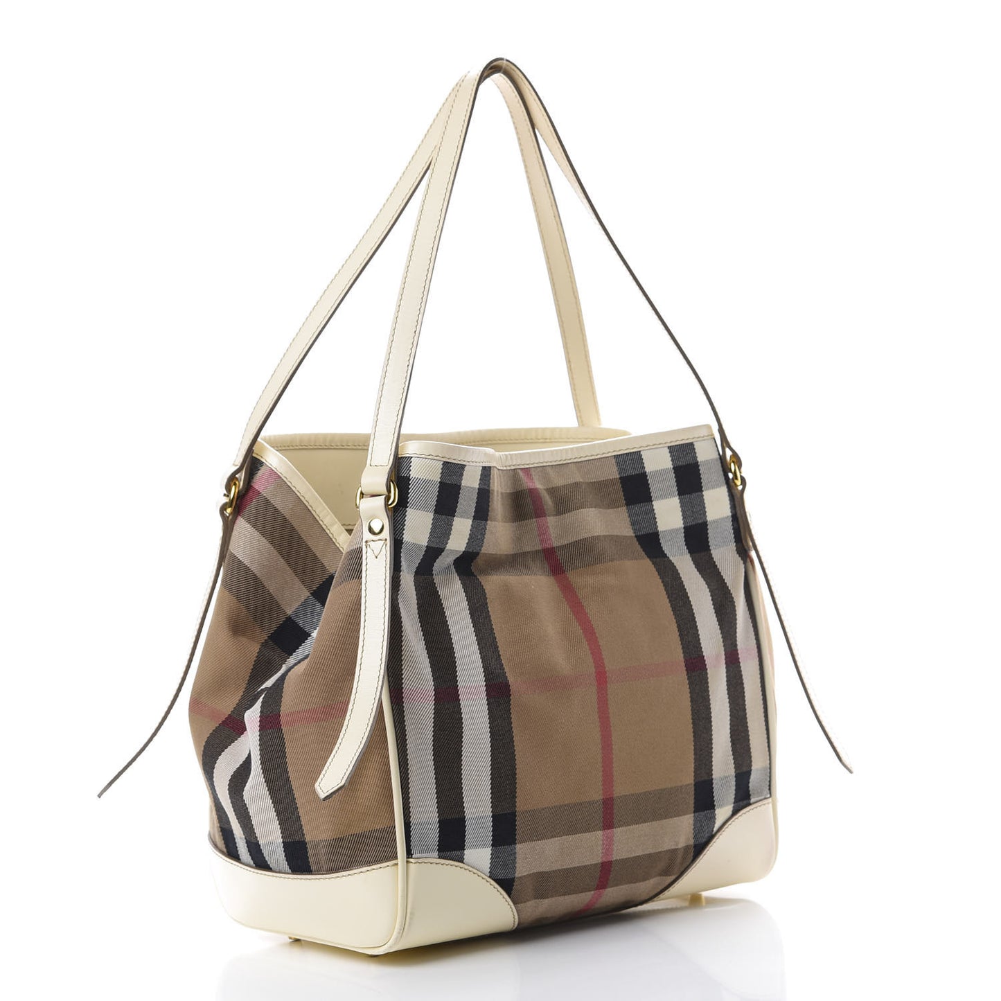 House Check Small Canterbury Tote White