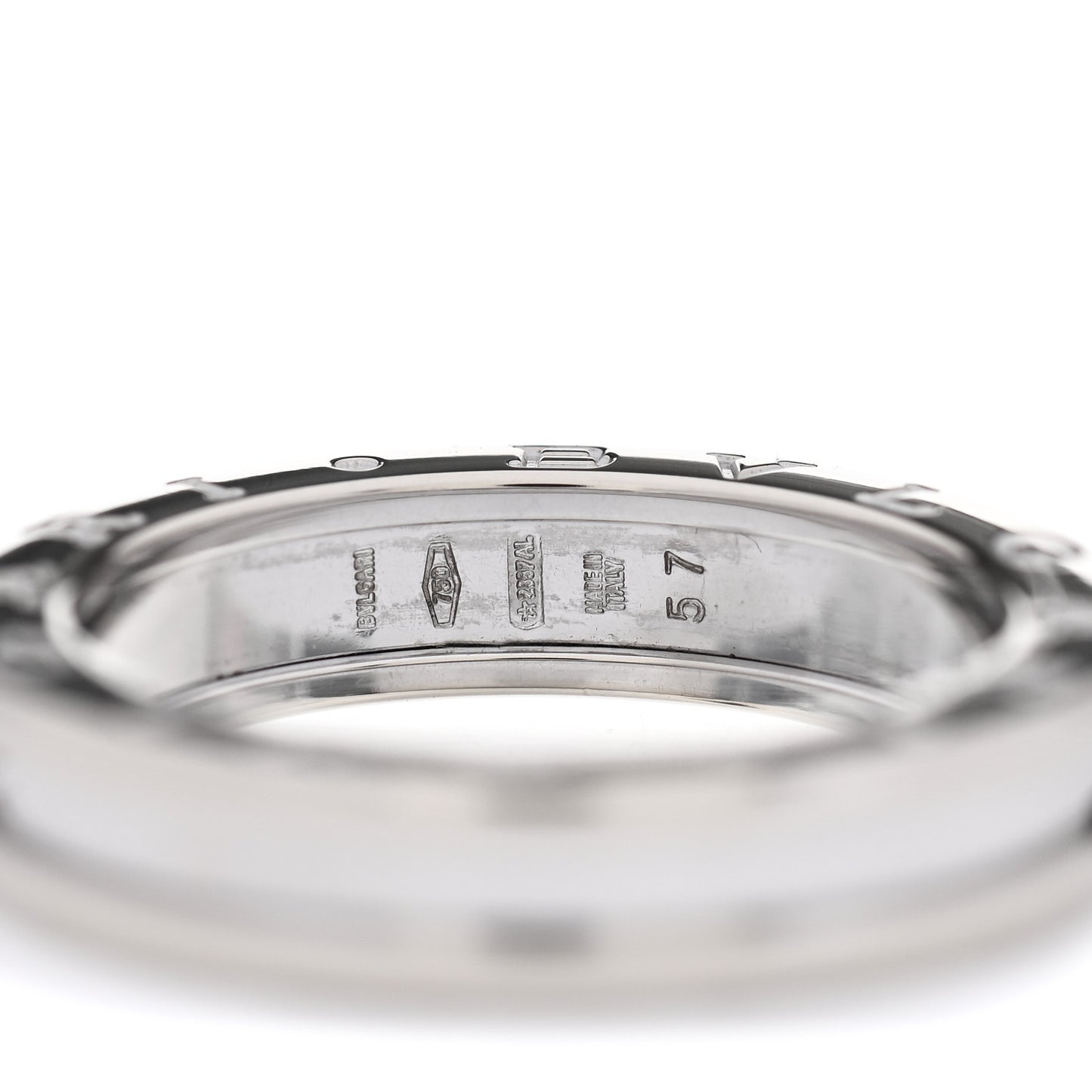 18K White Gold B.Zero1 One-Band Ring 57 8