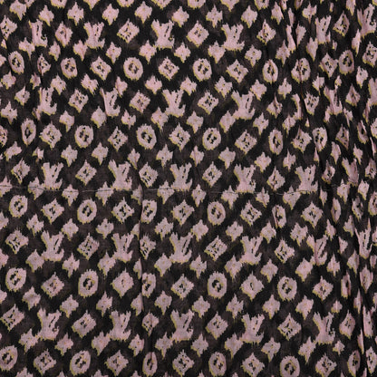 Louis Vuitton Silk Cashmere Monogram Ikat Stole Black 3 of 3