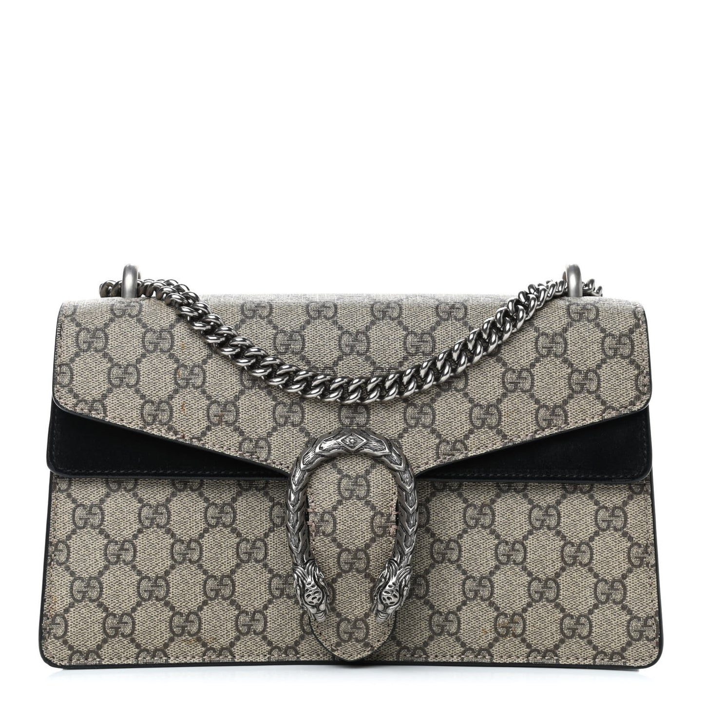 GG Supreme Monogram Small Dionysus Shoulder Bag Black