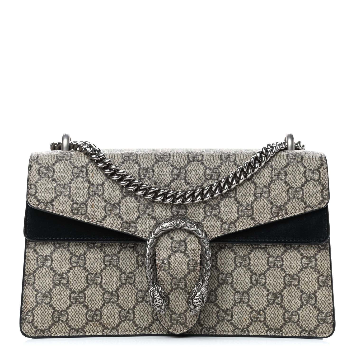 Gucci GG Supreme Monogram Small Dionysus Shoulder Bag Black 1 of 8
