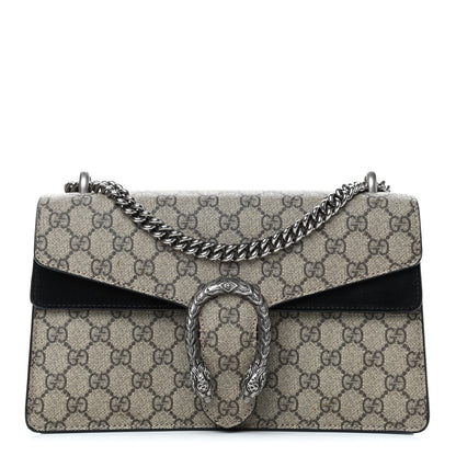 Gucci GG Supreme Monogram Small Dionysus Shoulder Bag Black 1 of 8